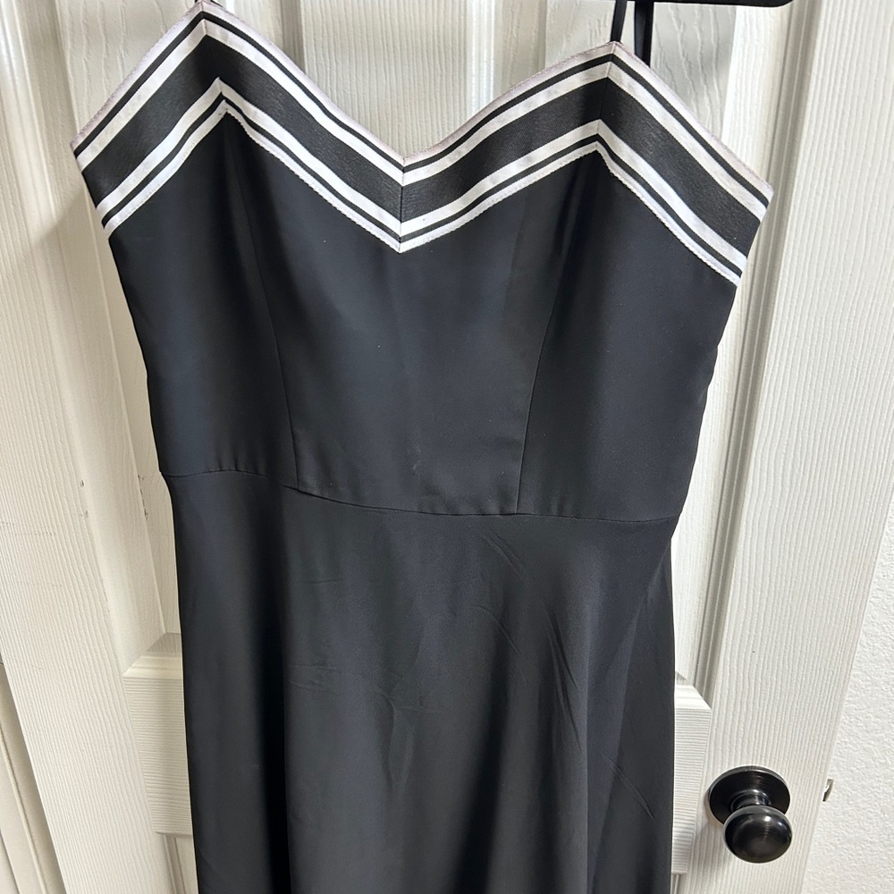 Ted Baker London Black and White Midi Dress